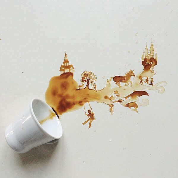 spilled coffee paintings 8