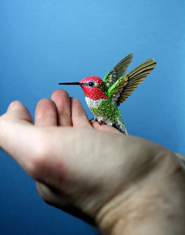 realistic birds made from wood 12