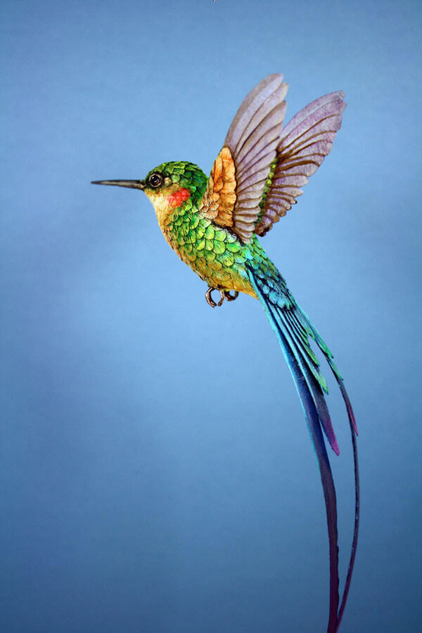 realistic birds made from wood 11