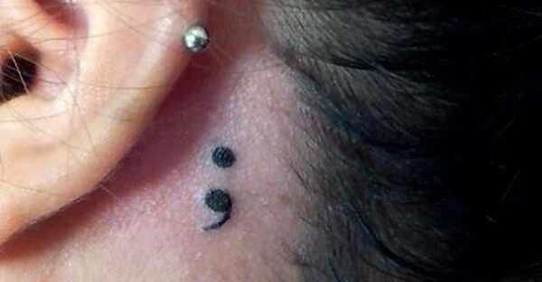 semicolon tattoo meaning 1