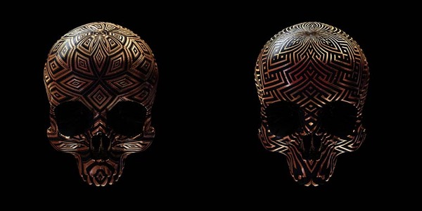 decorated skulls 16