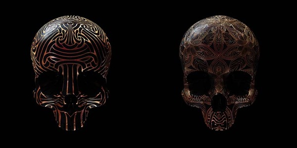 decorated skulls 17