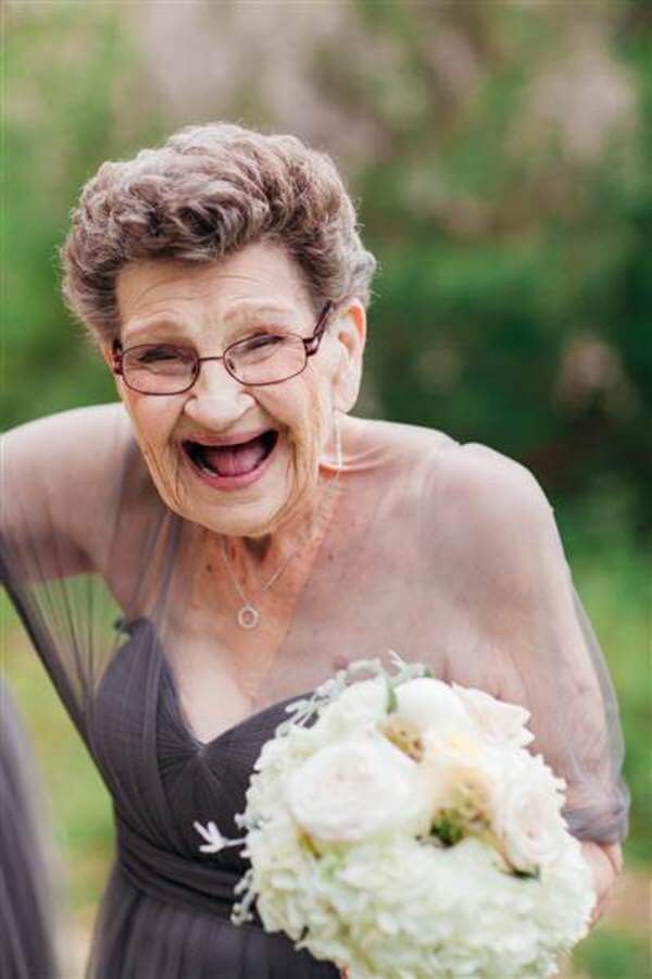 All Eyes On This 89 Year Old Bridesmaid