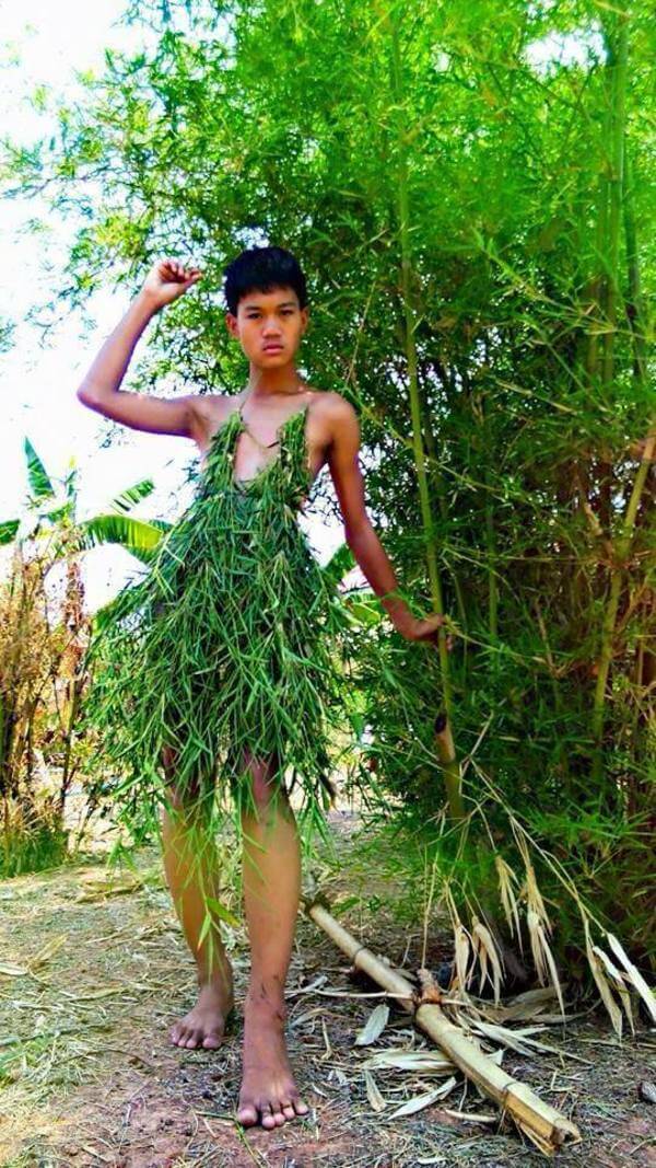 Thai Kid who creates high fashion out of everything 1