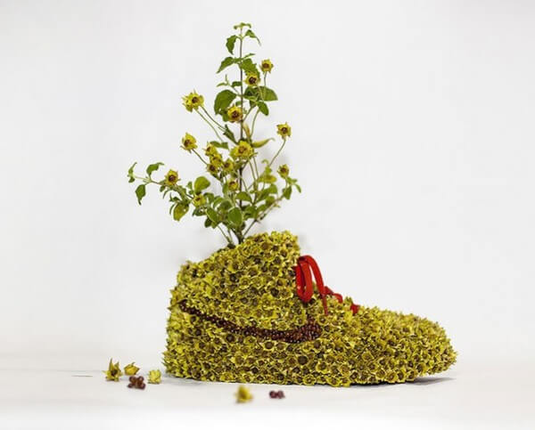 sneakers turned into blossoming gardens 24