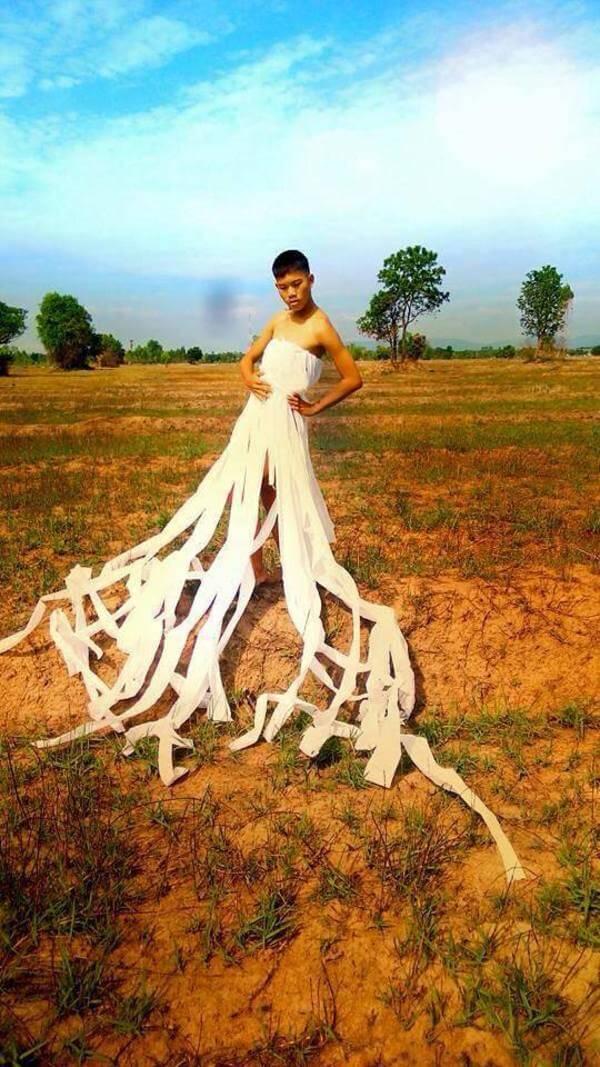 Thai Kid who creates high fashion out of everything 6