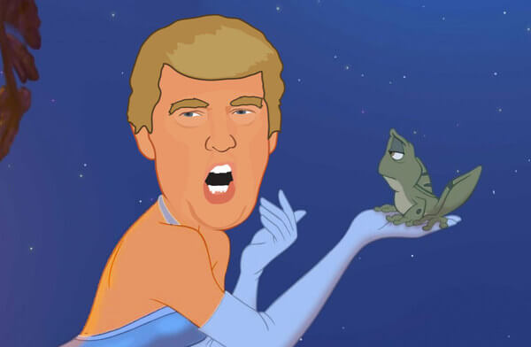 Donald Trump as Disney Princesses