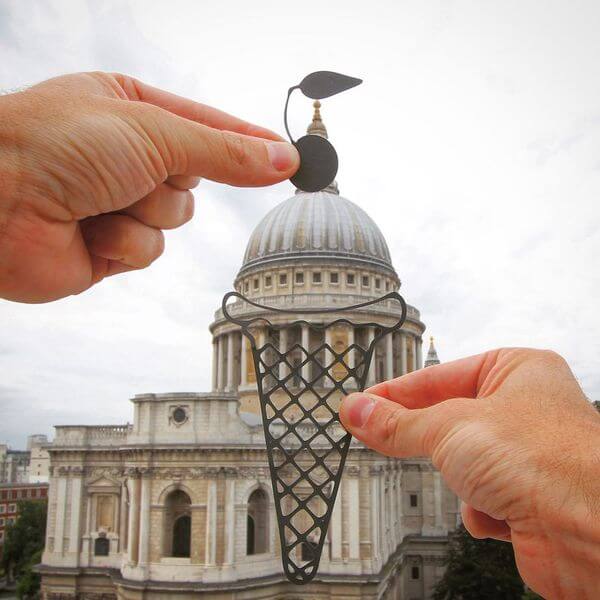 transforms landmarks to paper cuts 8