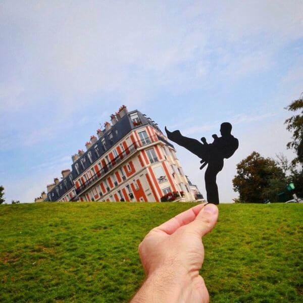 transforms landmarks to paper cuts 10