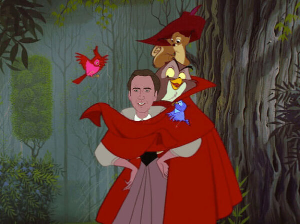 NICOLAS CAGE AS DISNEY PRINCESSES 3