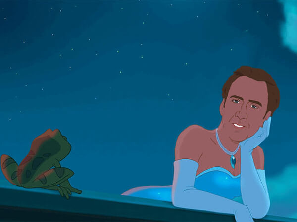 NICOLAS CAGE AS DISNEY PRINCESSES 4