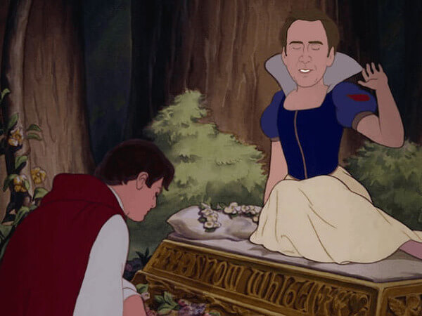 NICOLAS CAGE AS DISNEY PRINCESSES 6