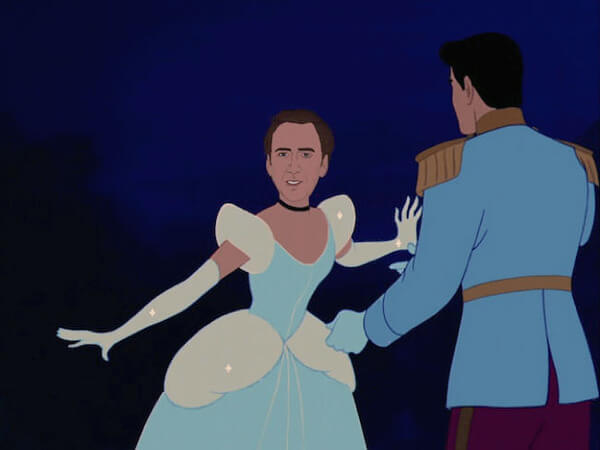 NICOLAS CAGE AS DISNEY PRINCESSES 1