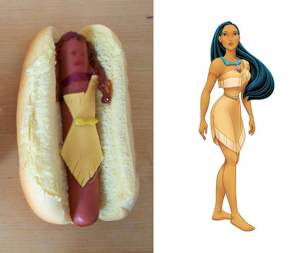 disney princess as hot dogs 2