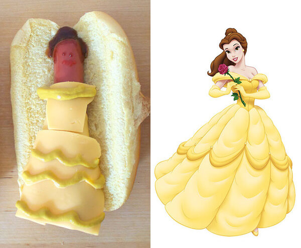 disney princess as hot dogs 4
