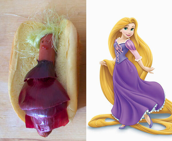 disney princess as hot dogs 3