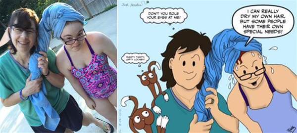 Cartoons Of Daughter With Down Syndrome Created By Her Dad To Celebrate