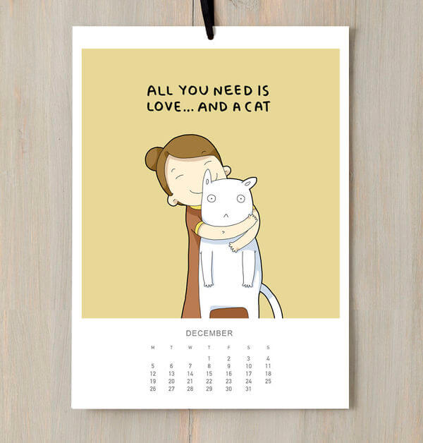 Cat calendar 1