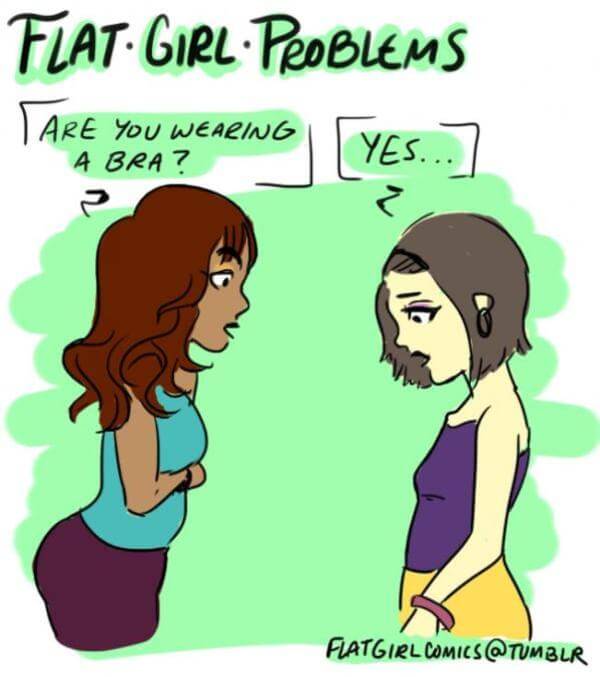 flat girl problem 9