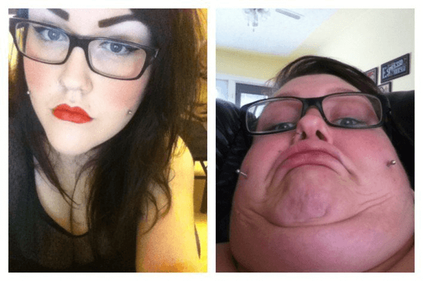 pretty girls making strange faces 14