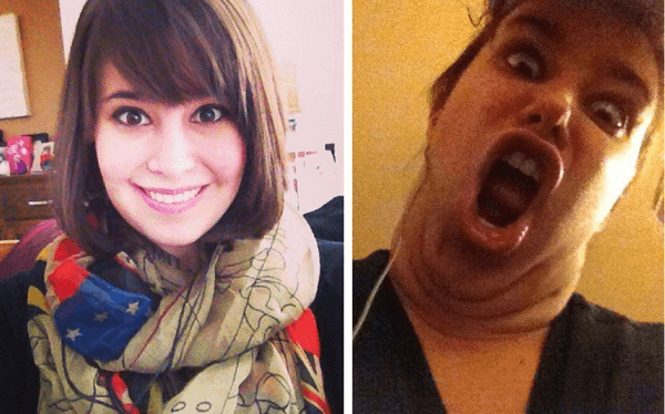 pretty girls making funny faces 18