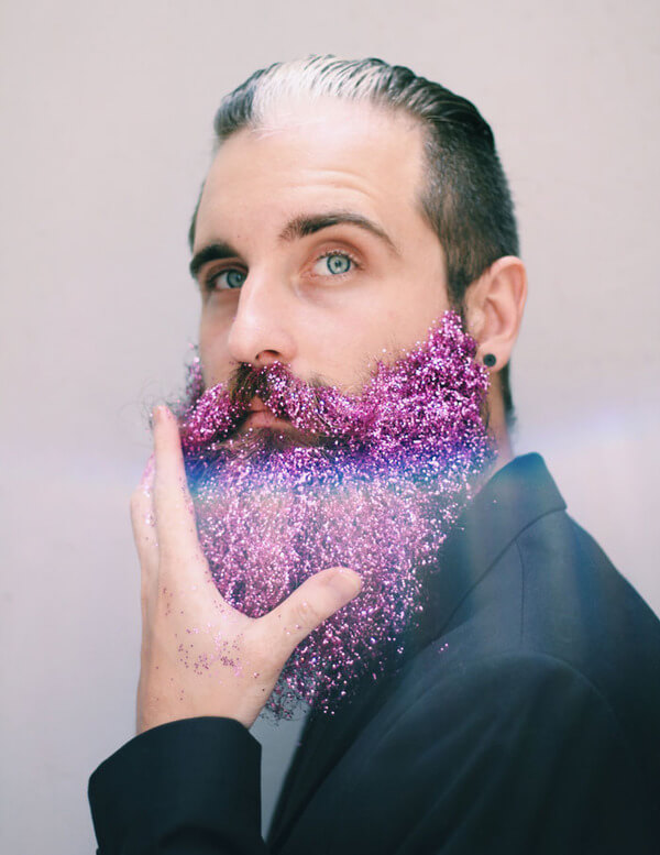 Epic Glitter Beard Trend Comes Just In Time For The Holiday Season 