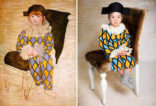 Children With Down Syndrome Recreate Famous Paintings 13