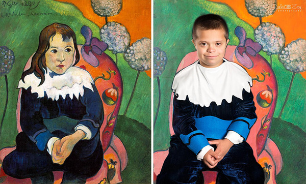 Children With Down Syndrome Recreate Famous Paintings 17