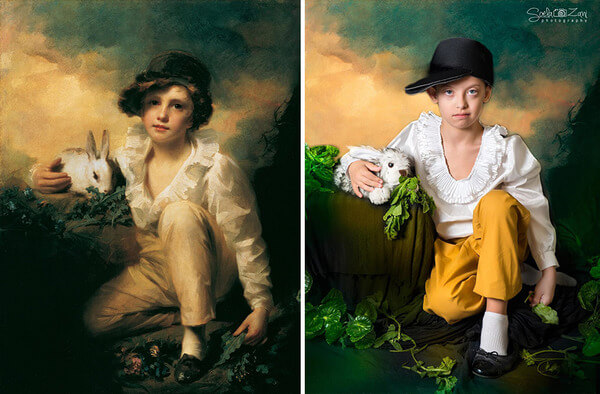 Children With Down Syndrome Recreate Famous Paintings 11