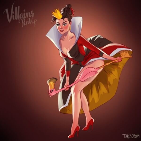 Disney villains as pin up girls 6