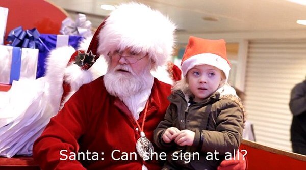 Santa Using Sign Language 2