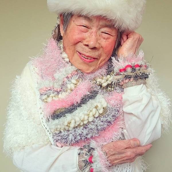 Grandma Modeling clothes 7