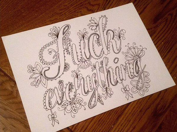 Artist Creates Hilarious Sweary Coloring Book For Adults And It's Brilliant