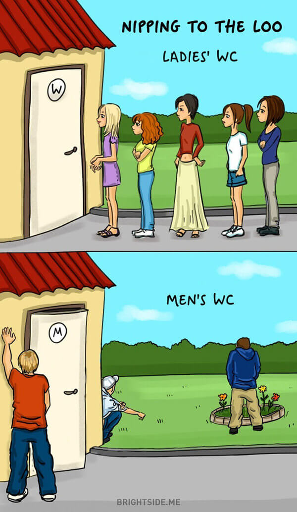 14 Illustrations That Perfectly Show The Differences Between Men And Women