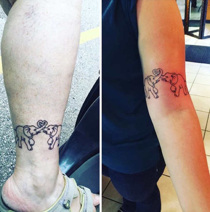 mother daughter tattoo 7
