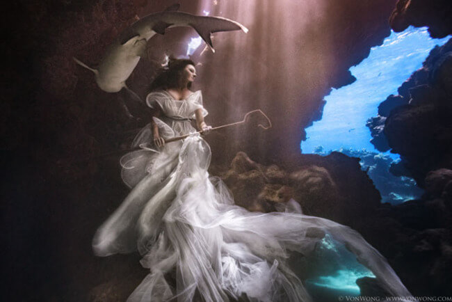 Beautiful Surreal Portraits With Sharks Are Totally Real