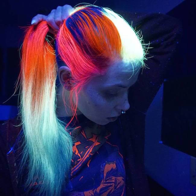 glow in the dark hair 2