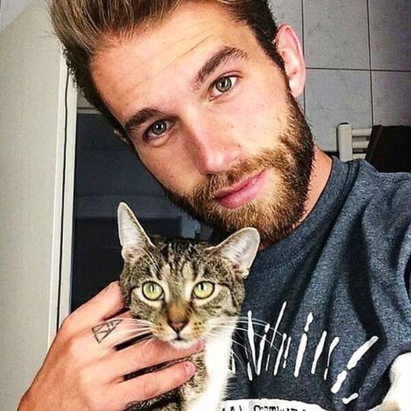 hot dudes with kittens 15