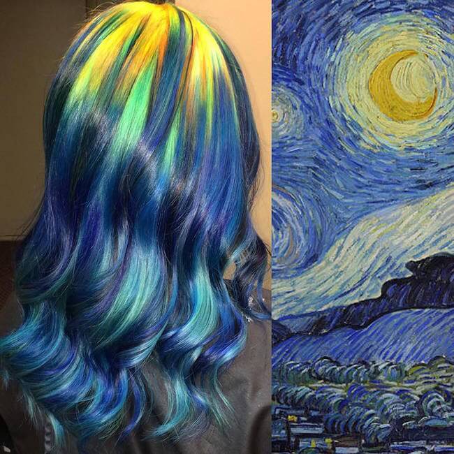 Hair Stylist Turns Classic Paintings Into Hair Colors 1