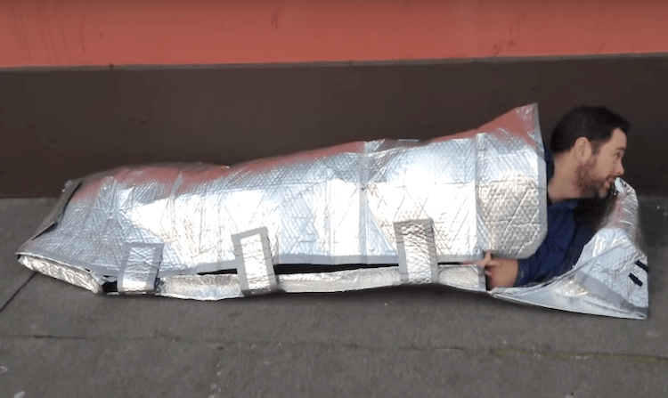 Teen Invents Fireproof And Rain Proof Sleeping Bags 2