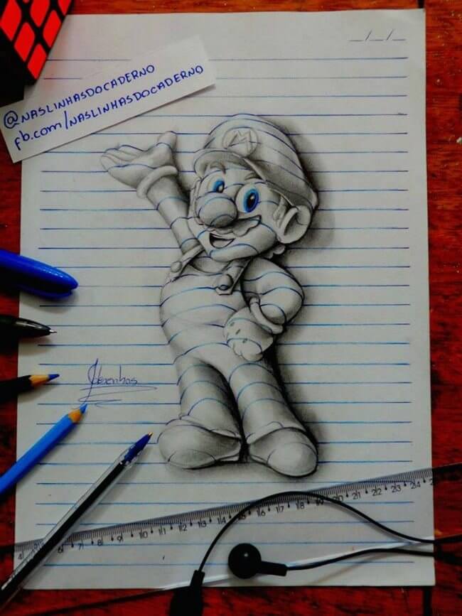 3D Notebook Drawing 10