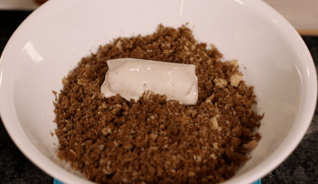 deep fried reuben ball - dunk in bread 12