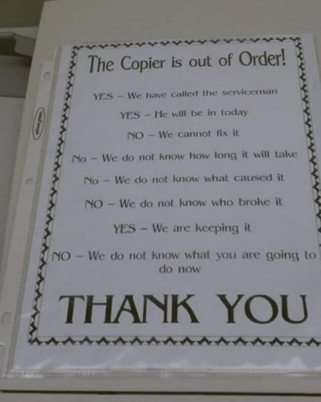 out of order signs 7