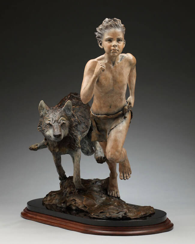 children bronze sculptures 2