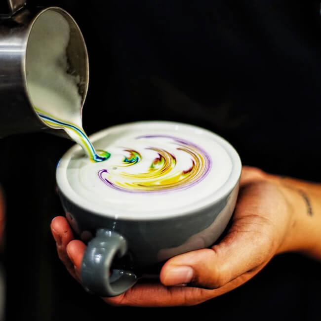 Colorful Latte Art 4