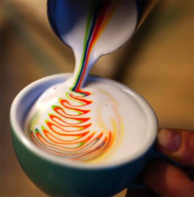 Colorful Latte Art 6