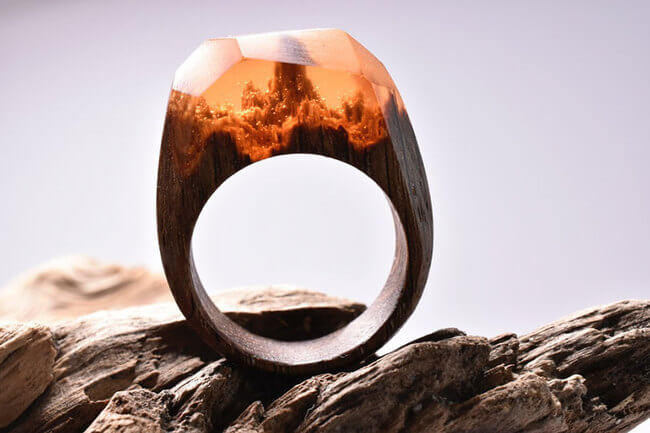 Miniature Wooden Rings 5