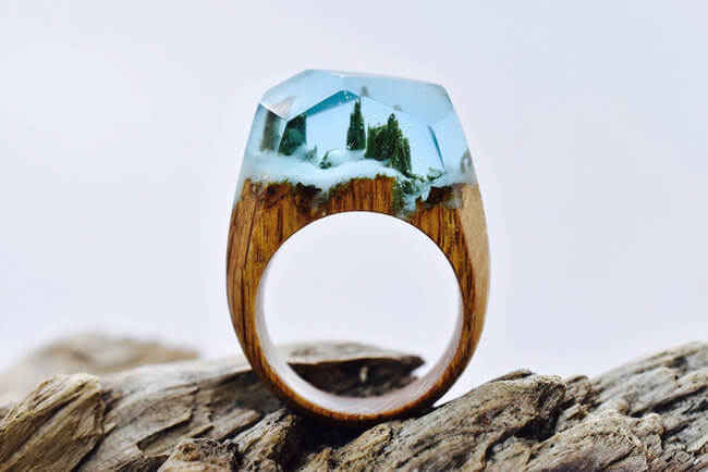 Miniature Wood Rings 8