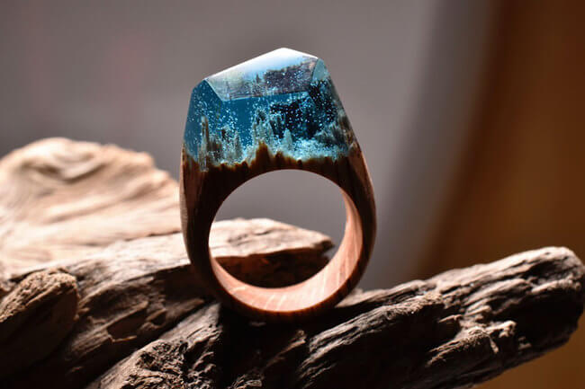 Miniature Wood Rings 7