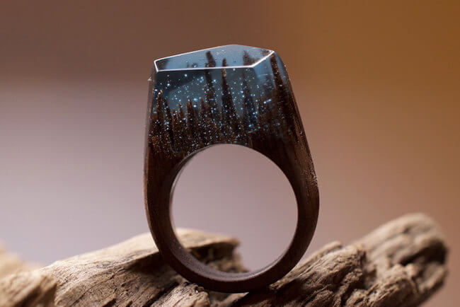 Miniature Wooden Rings 13